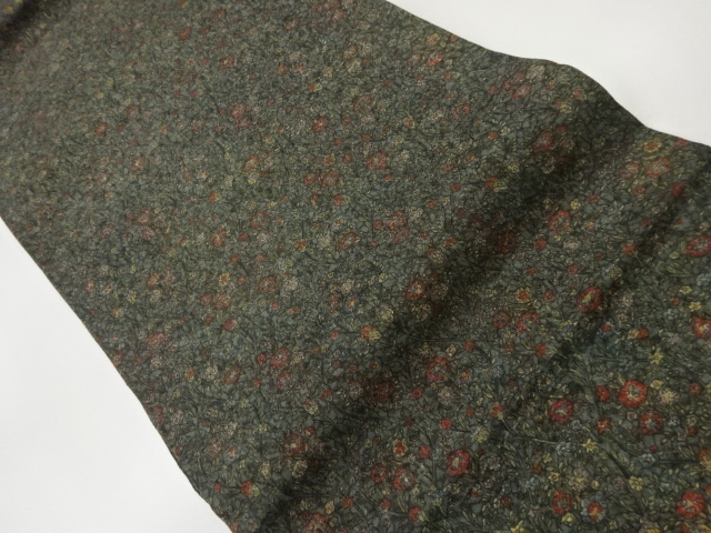 JAPANESE NAGOYA OBI / FLORAL PLANTS